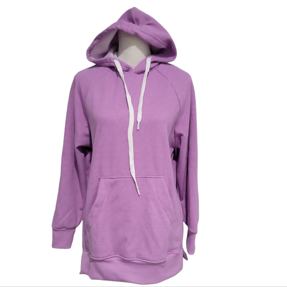 New In Bag! The Warmy Purple Oversized Hoodie Dress With Pocket Size Small - Picture 2 of 5